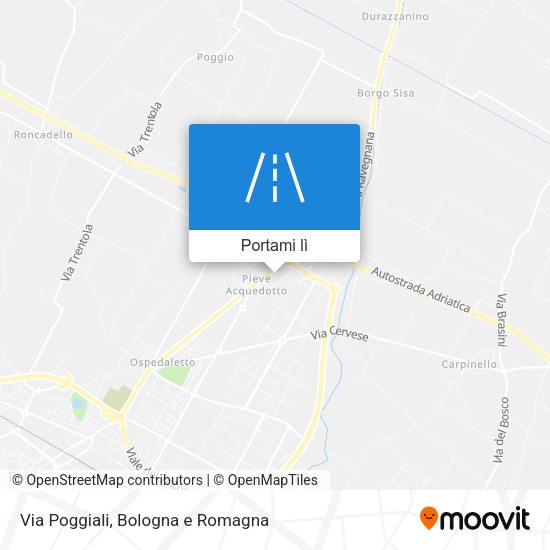 Mappa Via Poggiali