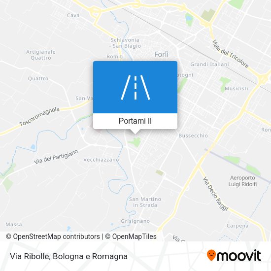 Mappa Via Ribolle
