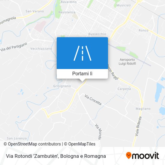 Mappa Via Rotondi 'Zambutèn'