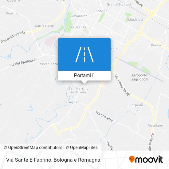 Mappa Via Sante E Fabrino