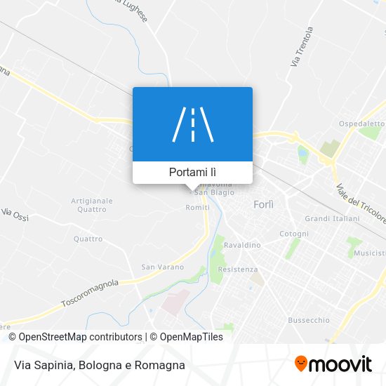 Mappa Via Sapinia