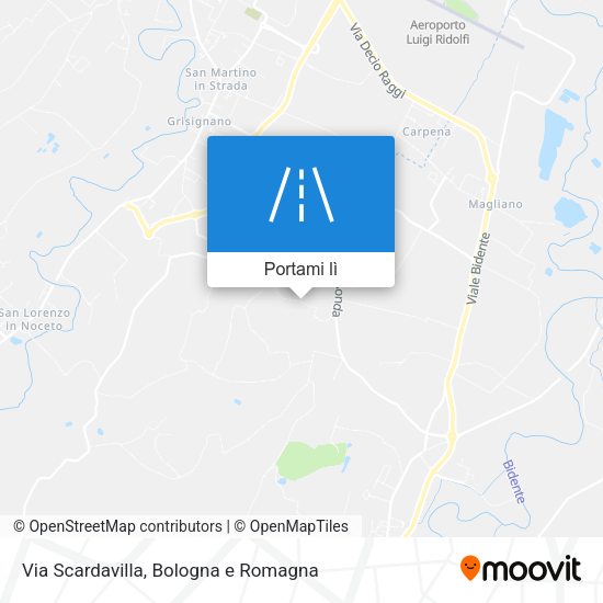 Mappa Via Scardavilla