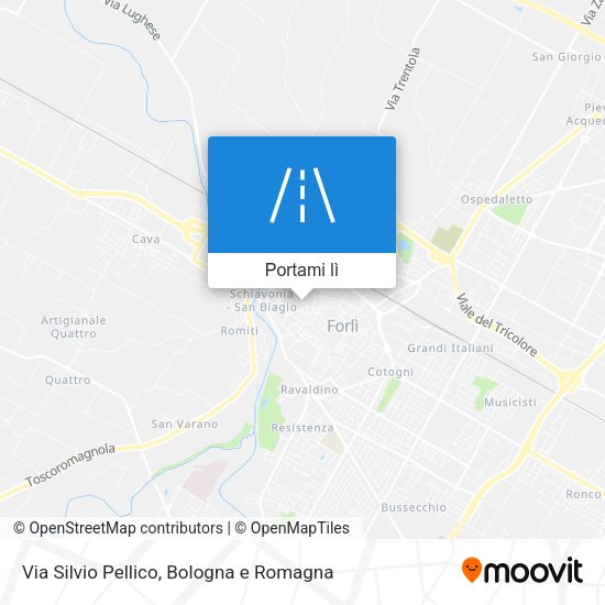 Mappa Via Silvio Pellico