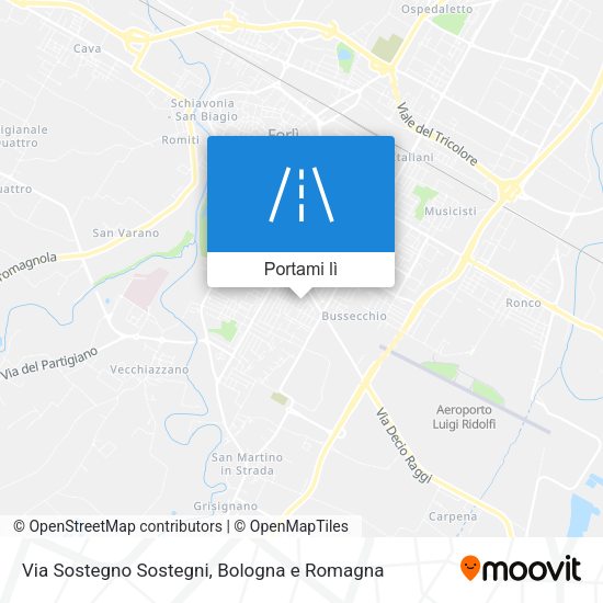 Mappa Via Sostegno Sostegni