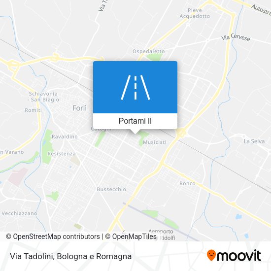 Mappa Via Tadolini