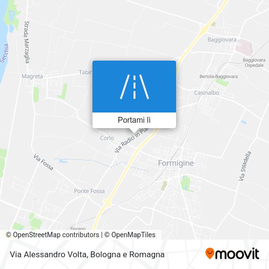 Mappa Via Alessandro Volta