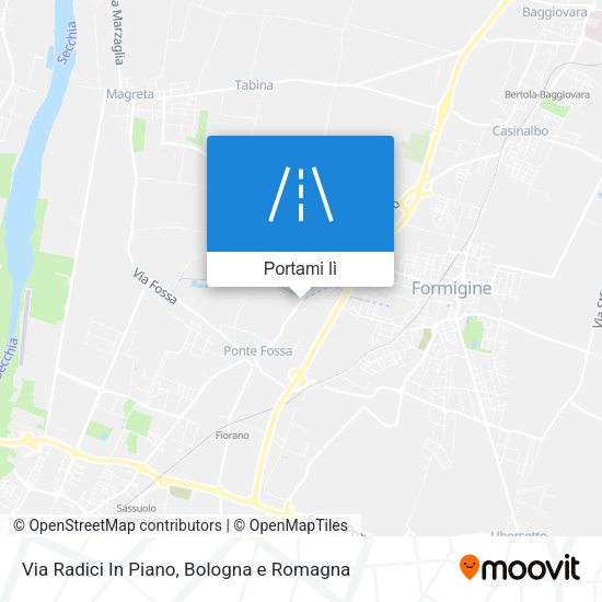 Mappa Via Radici In Piano