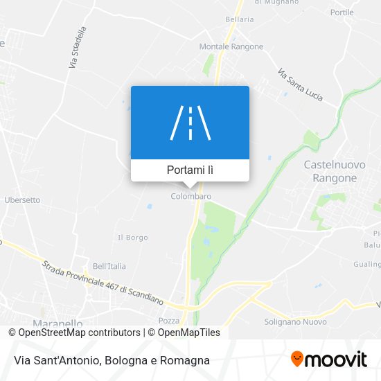 Mappa Via Sant'Antonio
