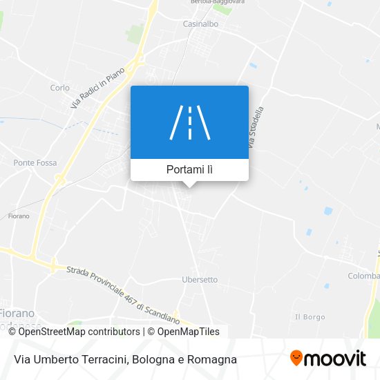 Mappa Via Umberto Terracini