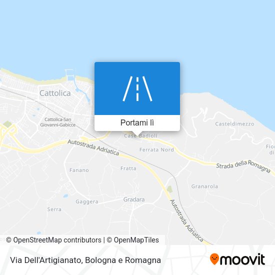 Mappa Via Dell'Artigianato