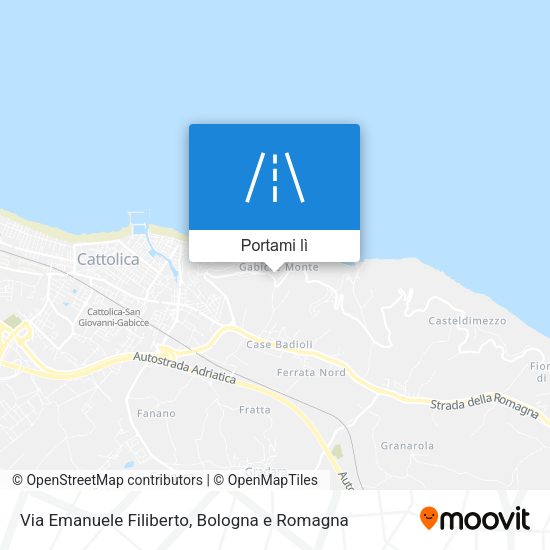 Mappa Via Emanuele Filiberto