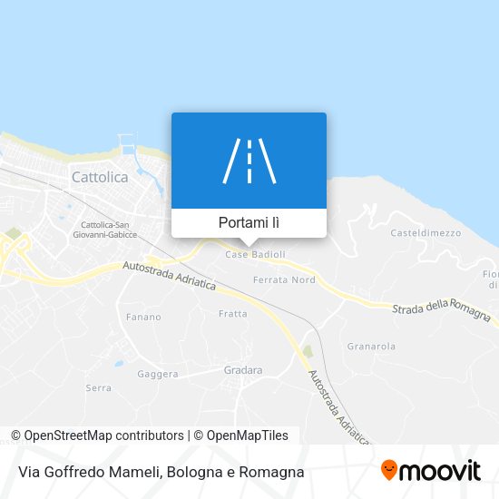 Mappa Via Goffredo Mameli