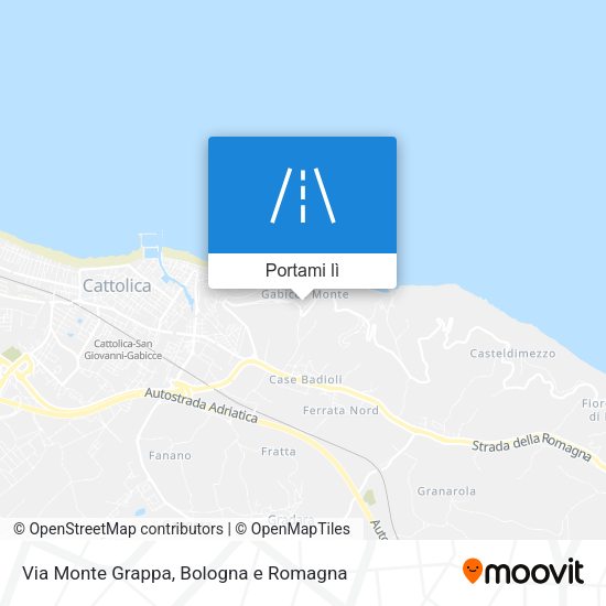 Mappa Via Monte Grappa