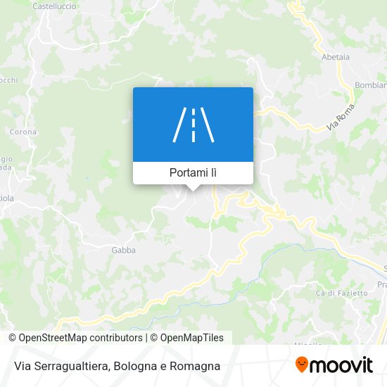 Mappa Via Serragualtiera