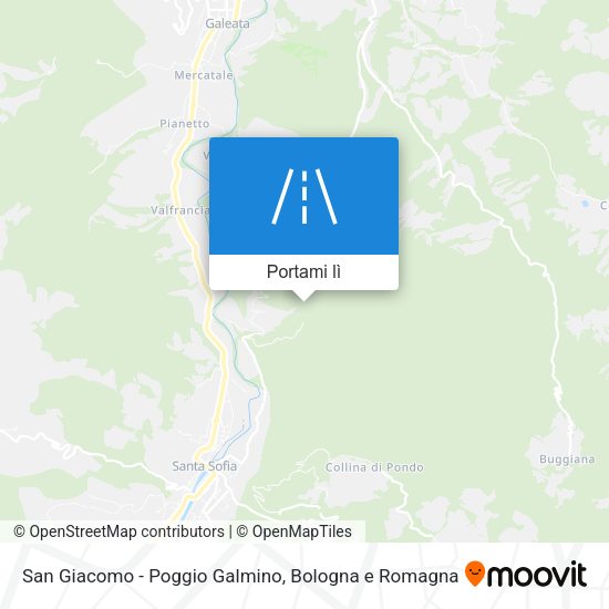Mappa San Giacomo - Poggio Galmino