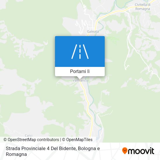 Mappa Strada Provinciale 4 Del Bidente