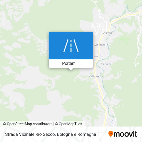 Mappa Strada Vicinale Rio Secco