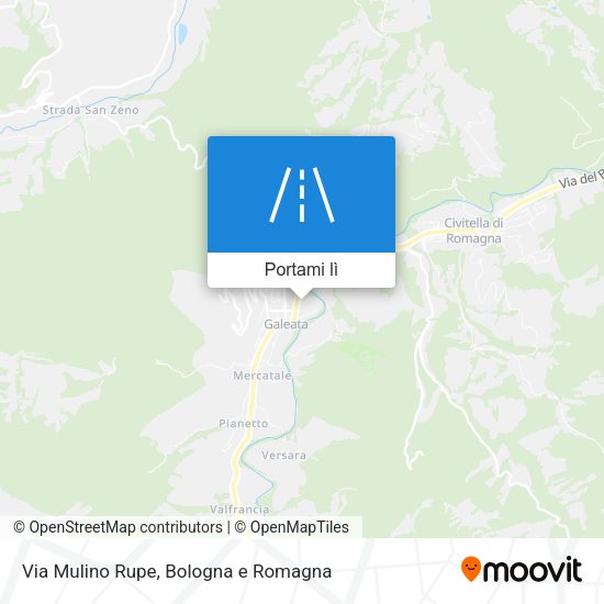 Mappa Via Mulino Rupe