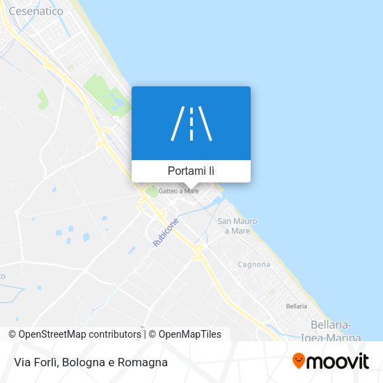 Mappa Via Forlì
