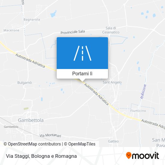 Mappa Via Staggi