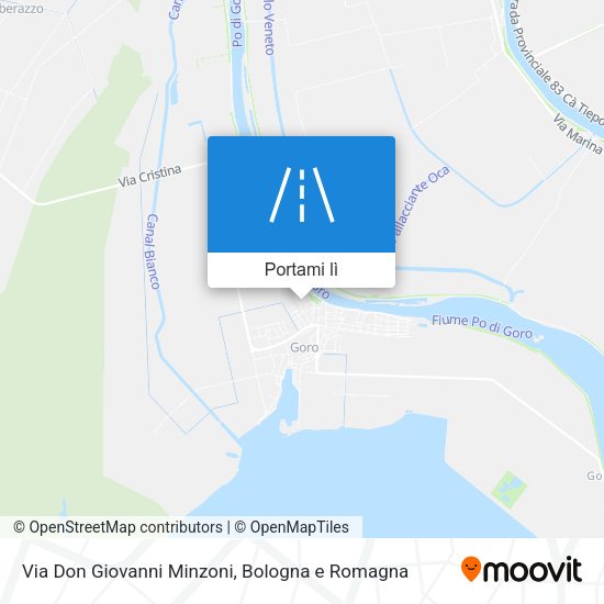 Mappa Via Don Giovanni Minzoni