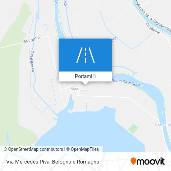 Mappa Via Mercedes Piva