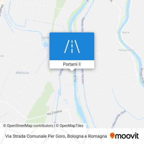 Mappa Via Strada Comunale Per Goro