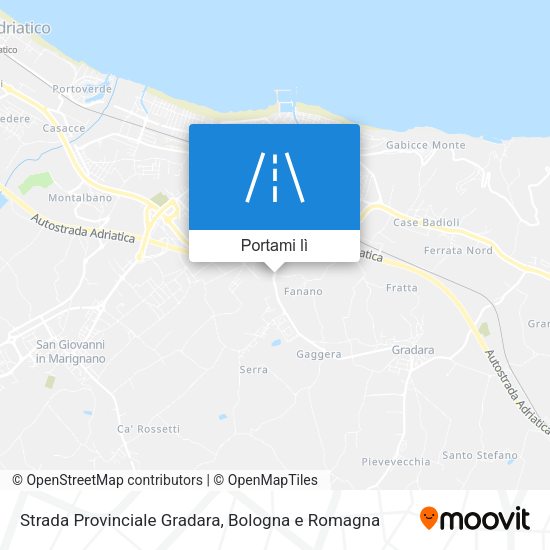 Mappa Strada Provinciale Gradara