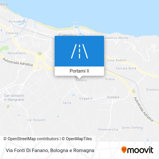 Mappa Via Fonti Di Fanano