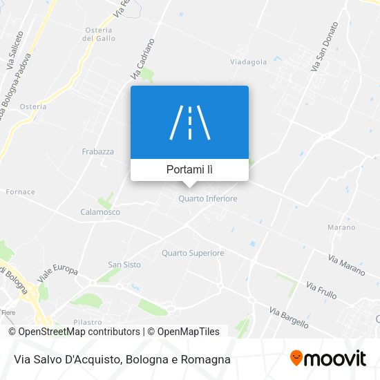 Mappa Via Salvo D'Acquisto