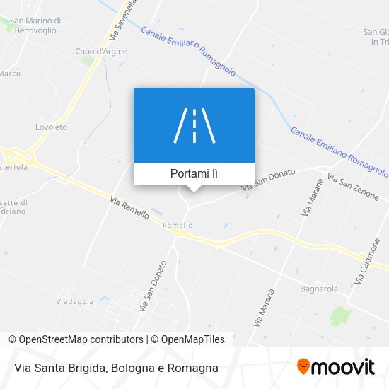 Mappa Via Santa Brigida