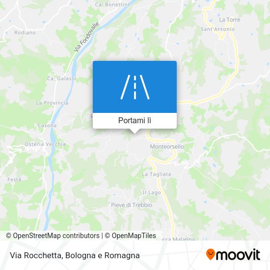 Mappa Via Rocchetta