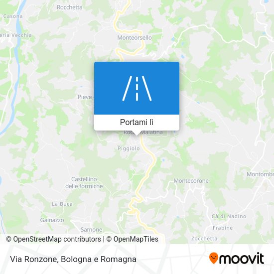 Mappa Via Ronzone