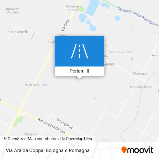 Mappa Via Aralda Coppa