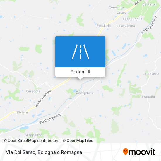 Mappa Via Del Santo