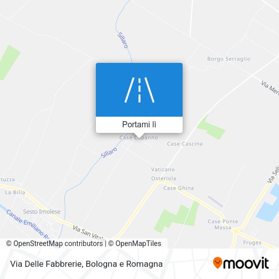 Mappa Via Delle Fabbrerie