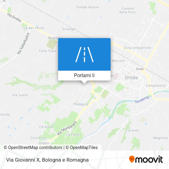 Mappa Via Giovanni X