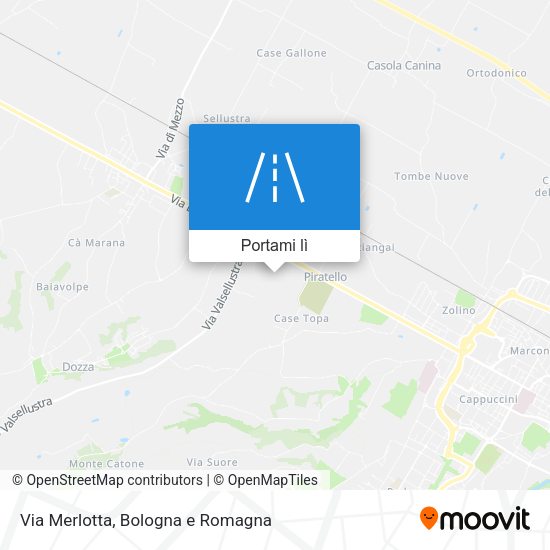 Mappa Via Merlotta