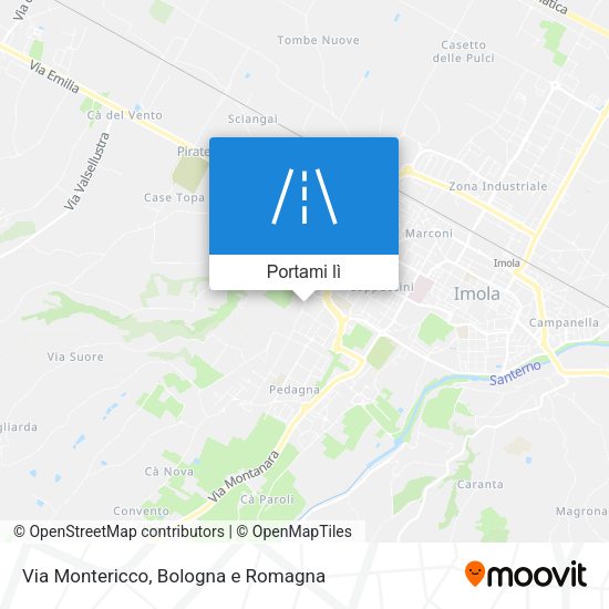 Mappa Via Montericco
