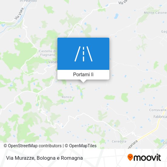 Mappa Via Murazze