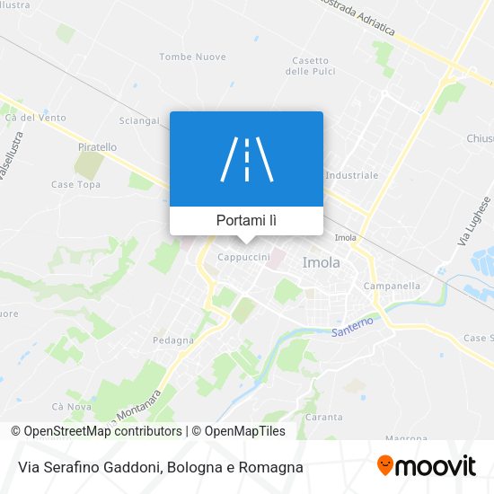 Mappa Via Serafino Gaddoni