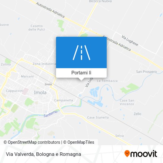 Mappa Via Valverda