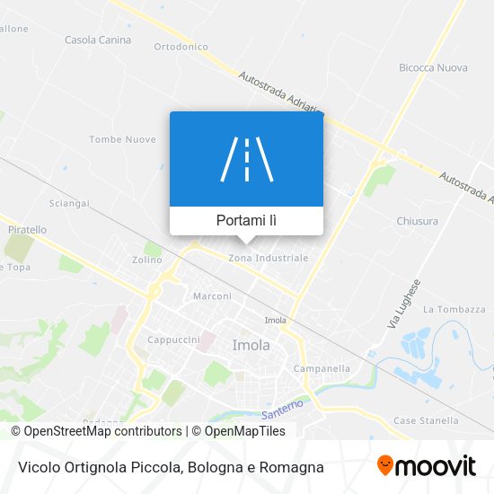 Mappa Vicolo Ortignola Piccola