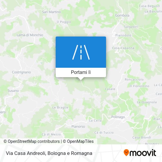 Mappa Via Casa Andreoli