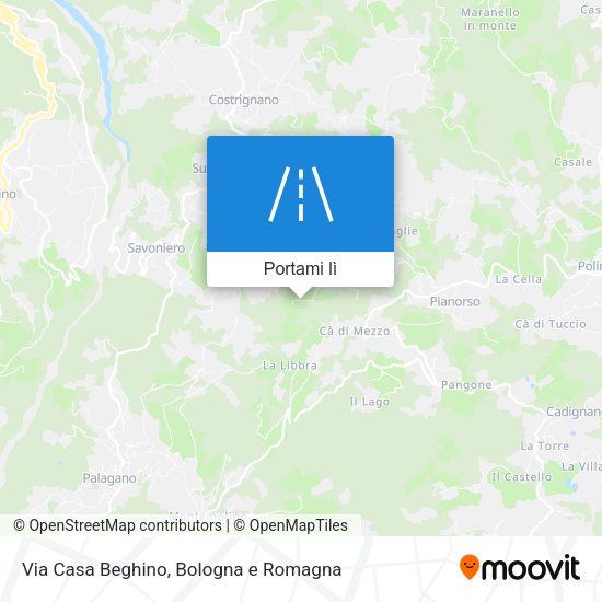 Mappa Via Casa Beghino