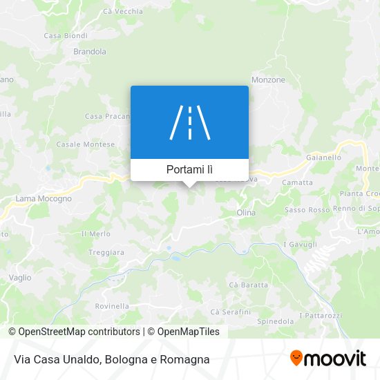 Mappa Via Casa Unaldo