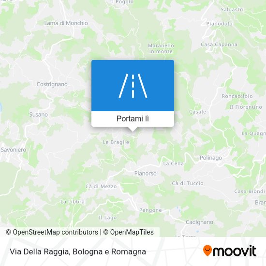 Mappa Via Della Raggia