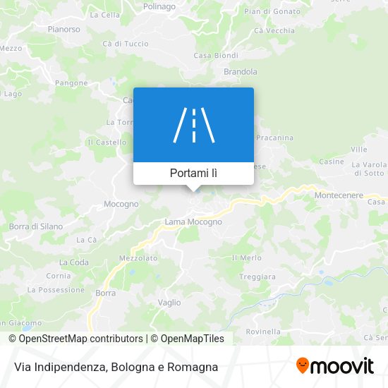 Mappa Via Indipendenza