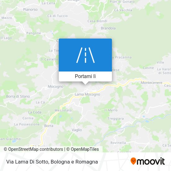 Mappa Via Lama Di Sotto