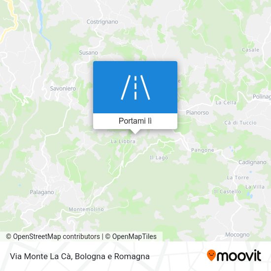 Mappa Via Monte La Cà